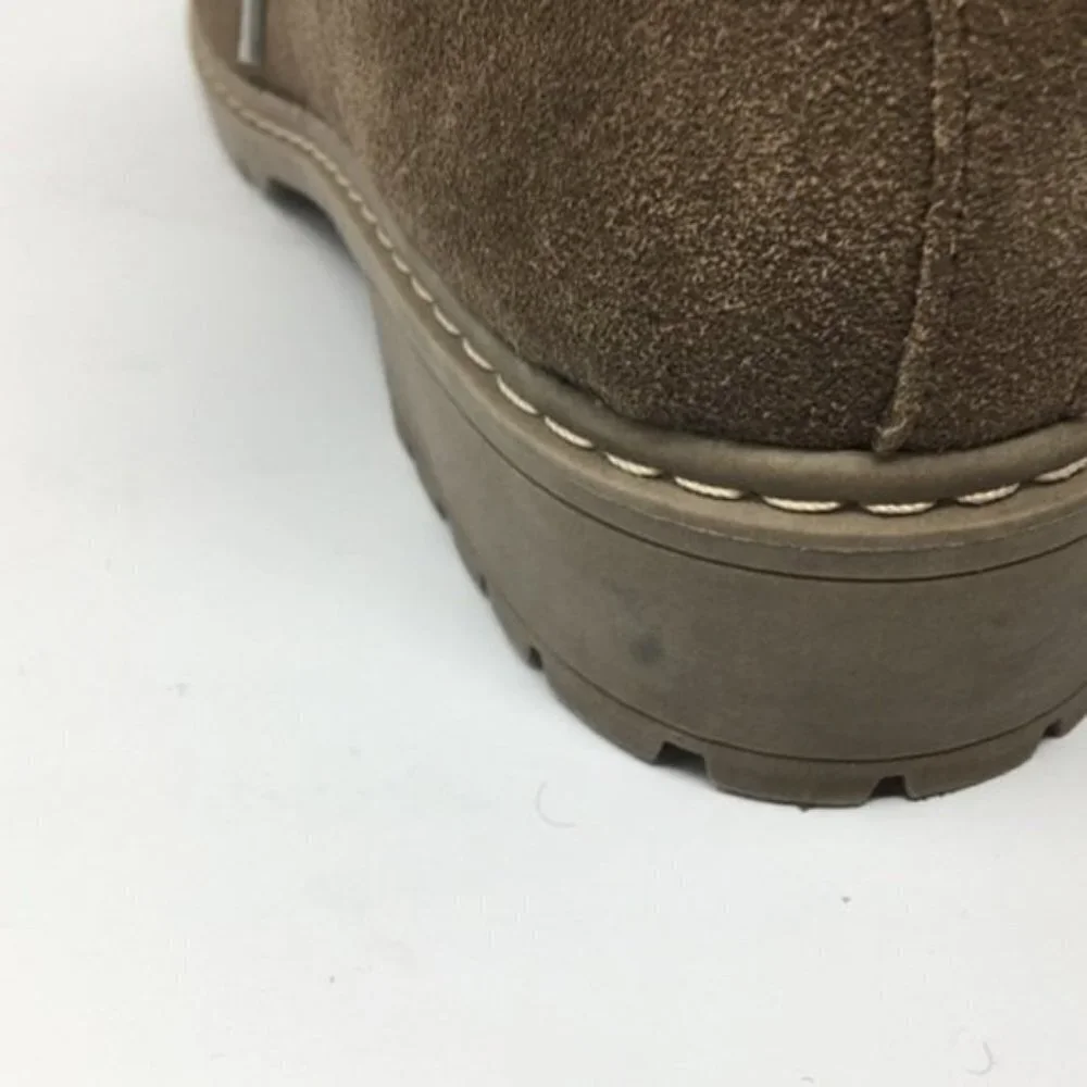 3/$25 Bass Aubrey Fur Trim Suede Leather Boots 8M